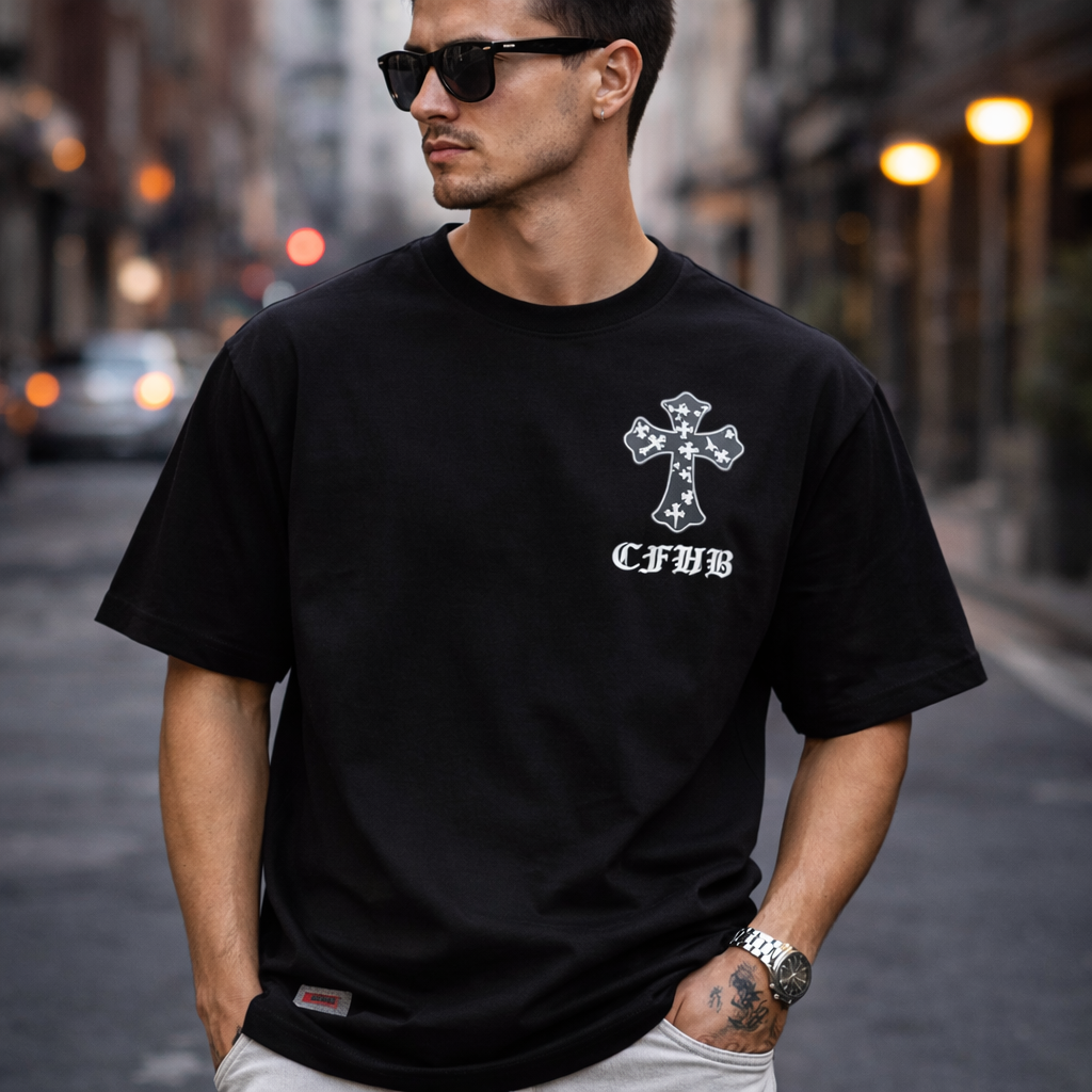 Katonic Oversized Tee — Black
